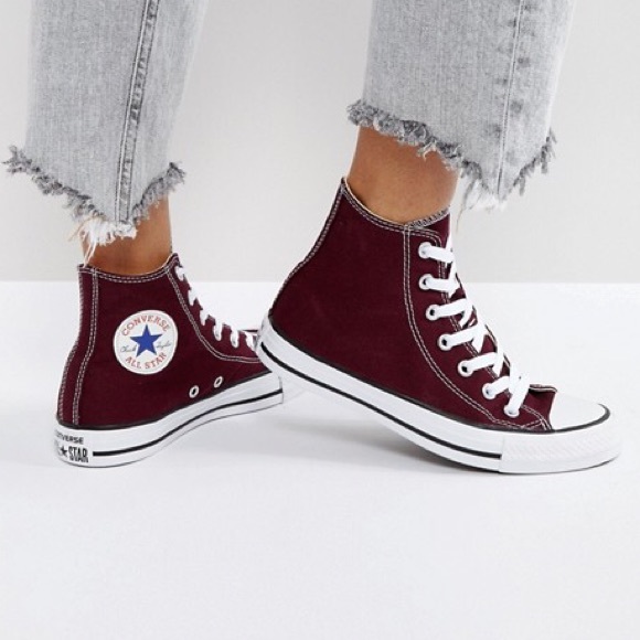 converse maroon high